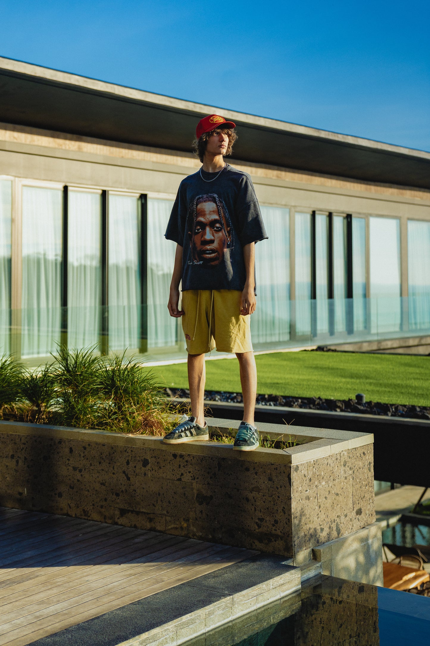 SHORT FRENCH TERRY STONEWASHED