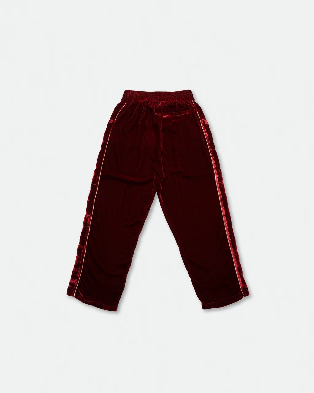 SILK VELVET TRACK PANTS