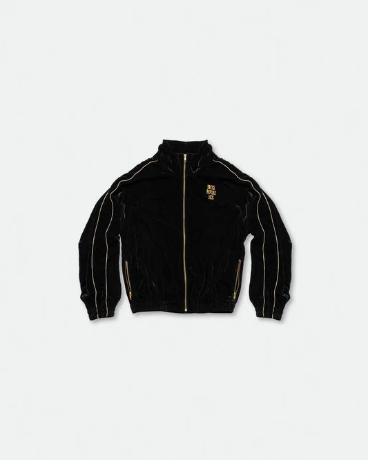 SILK VELVET TRACK JACKET - BROSS BEFORE HOS