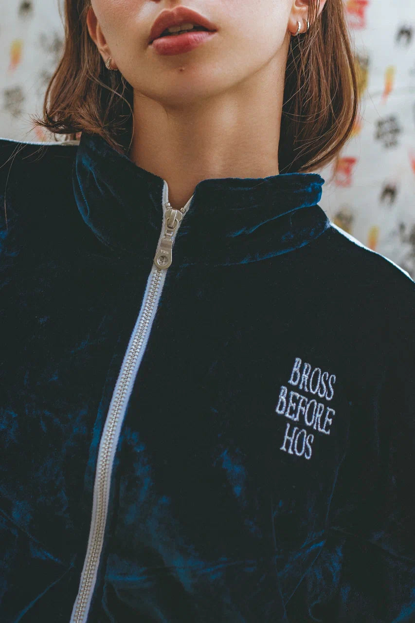 SILK VELVET TRACK JACKET