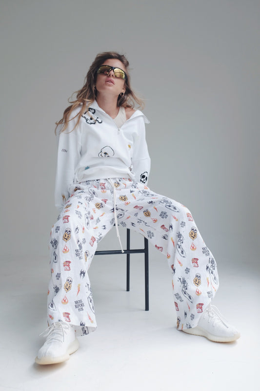 LINEN PANTS BBH PRINT
