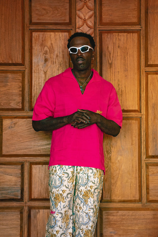 LINEN SHIRT BRIGHT BASE