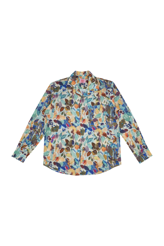 THE RAMIE BLOSSOM SHIRT SHORTSLEEVE
