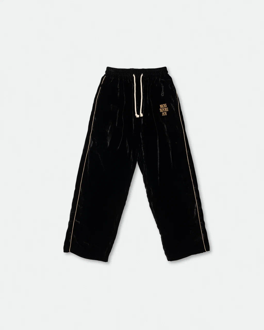 SILK VELVET TRACK PANTS