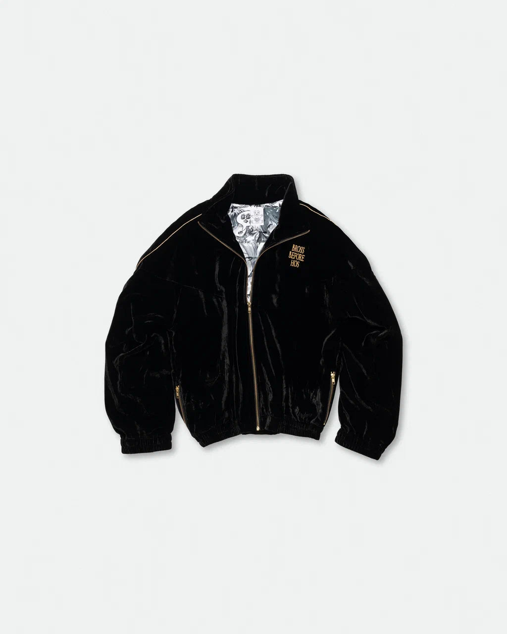 SILK VELVET TRACK JACKET