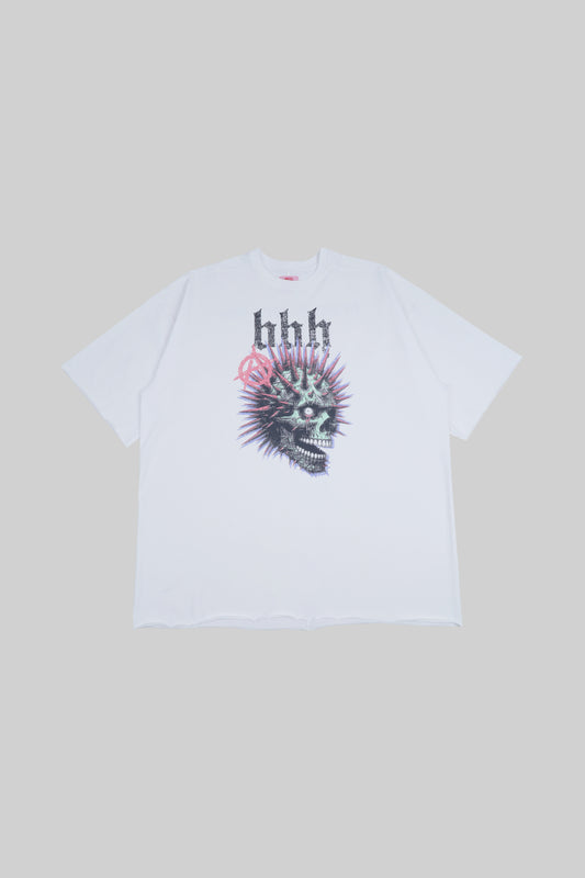 Black T-shirt with a bold skull print from Bross Before Hos Boutique, casual style, shown on a white background.
