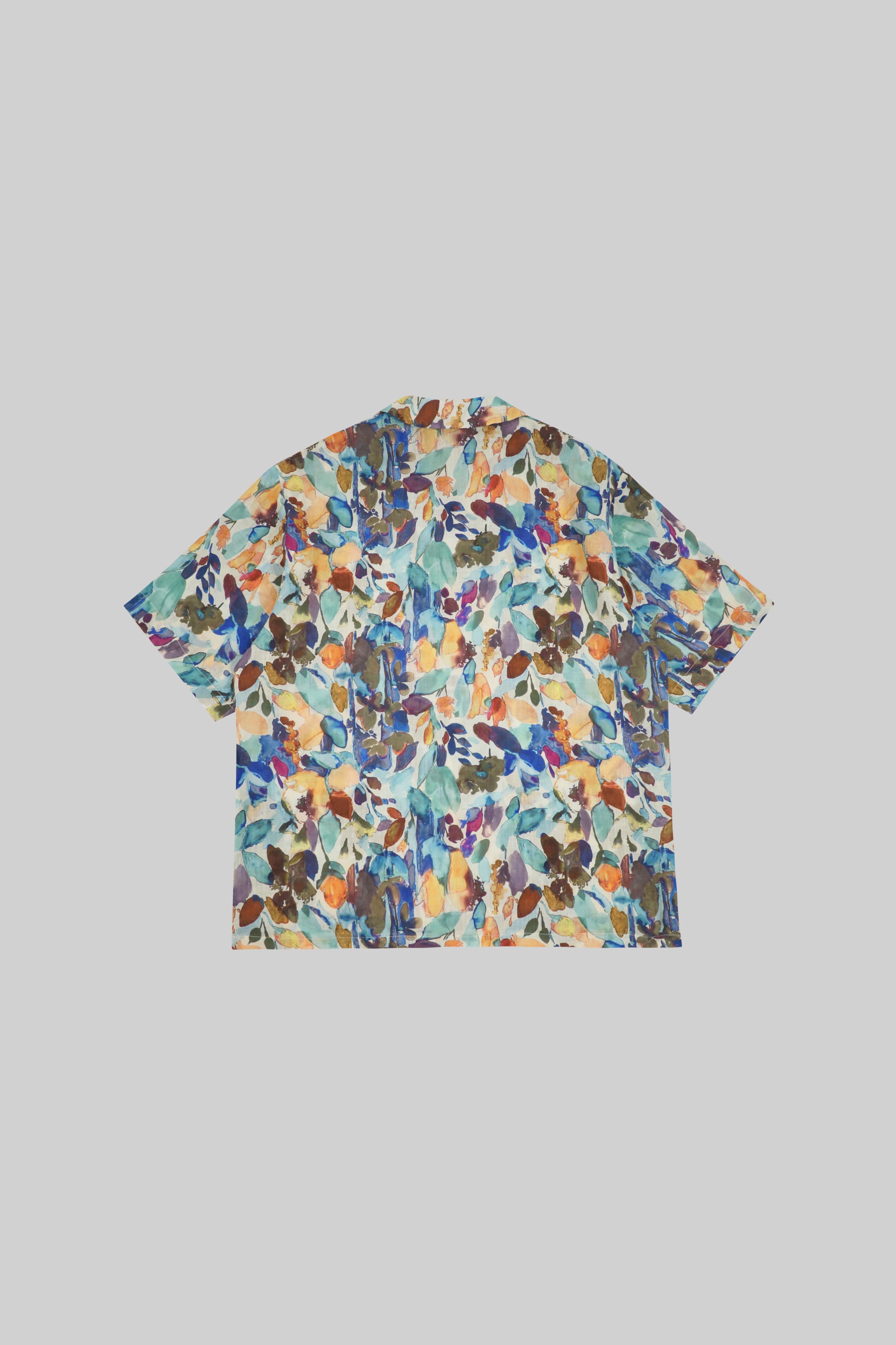 Ramie Blossom Shirt short-sleeve, lightweight blouse from Bross Before Hos Boutique, featuring a floral design and comfortable fit.