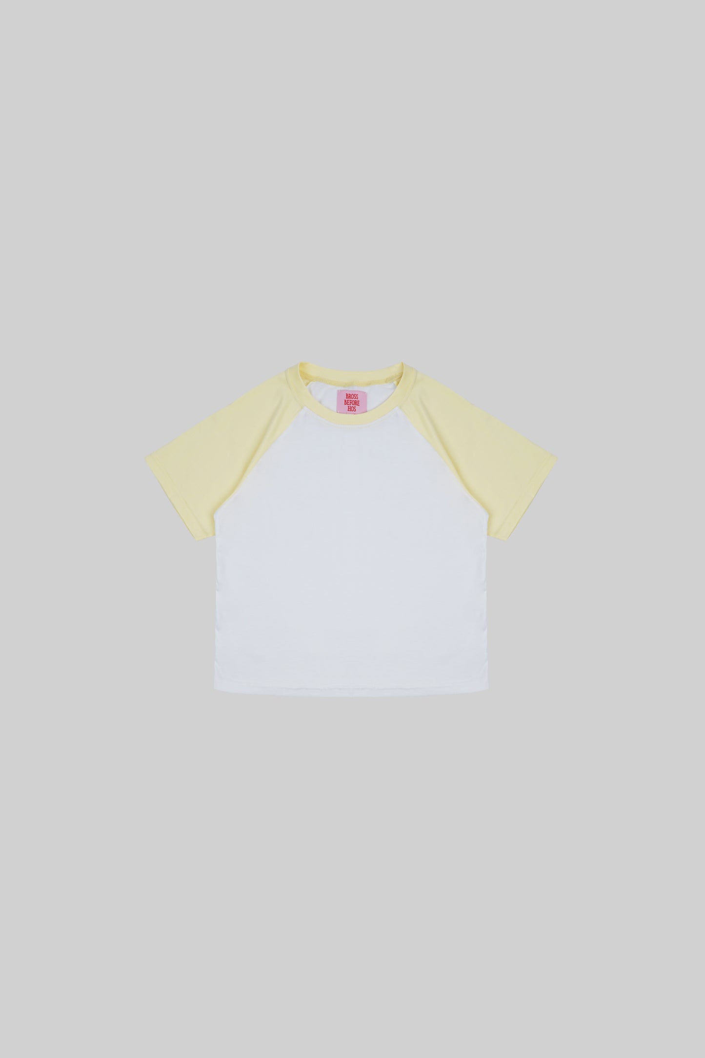 Black crop T-shirt from Bross Before Hos Boutique featuring a casual fit and short sleeves.