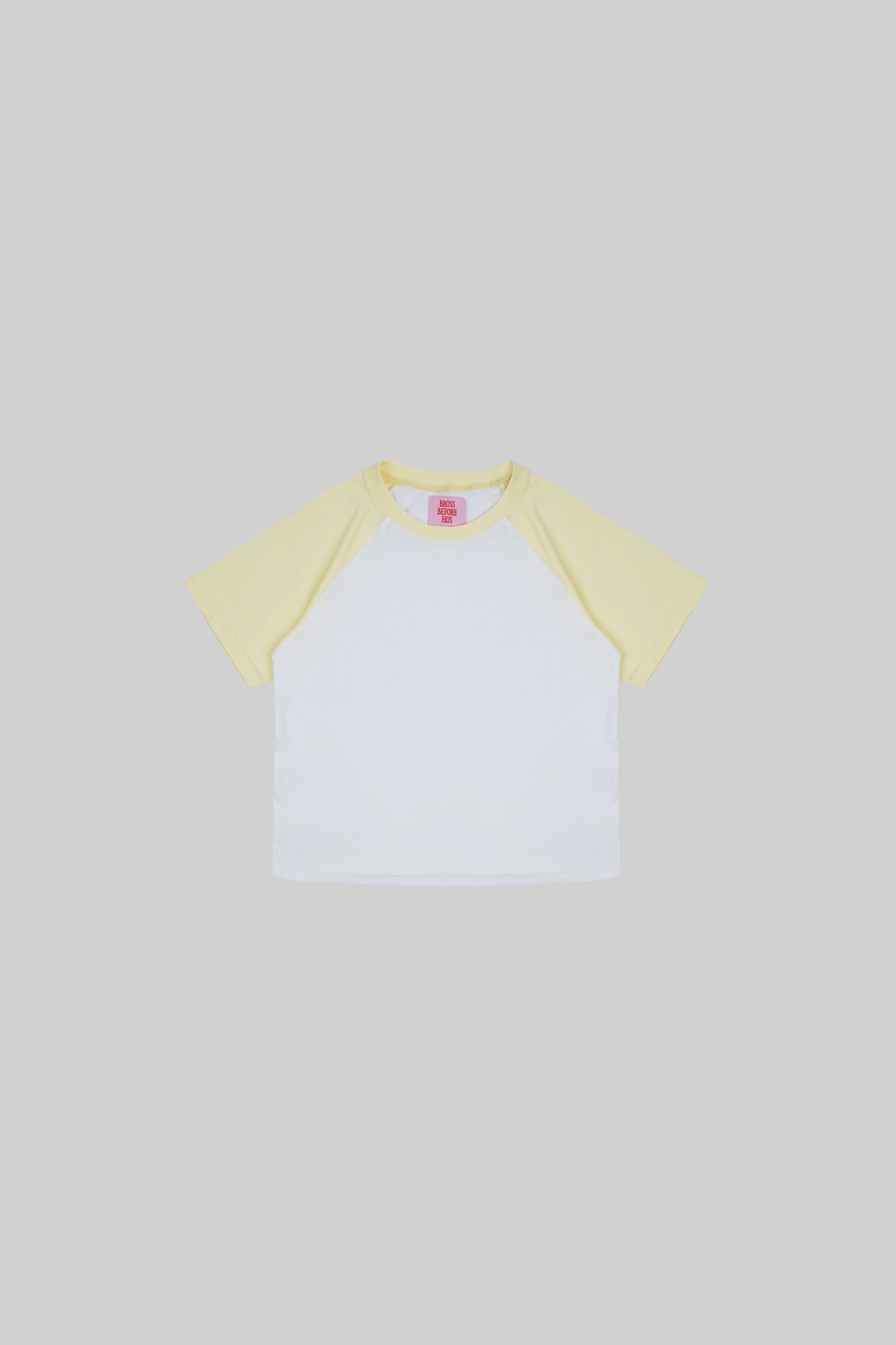 Black crop T-shirt from Bross Before Hos Boutique featuring a casual fit and short sleeves.