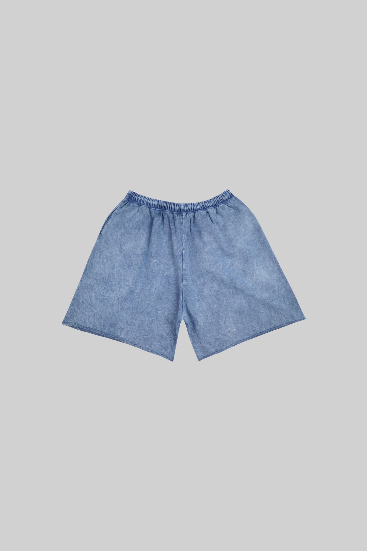 Blue French Terry shorts from Bross Before H Os Boutique, showcasing a comfortable, casual fit with a relaxed style.