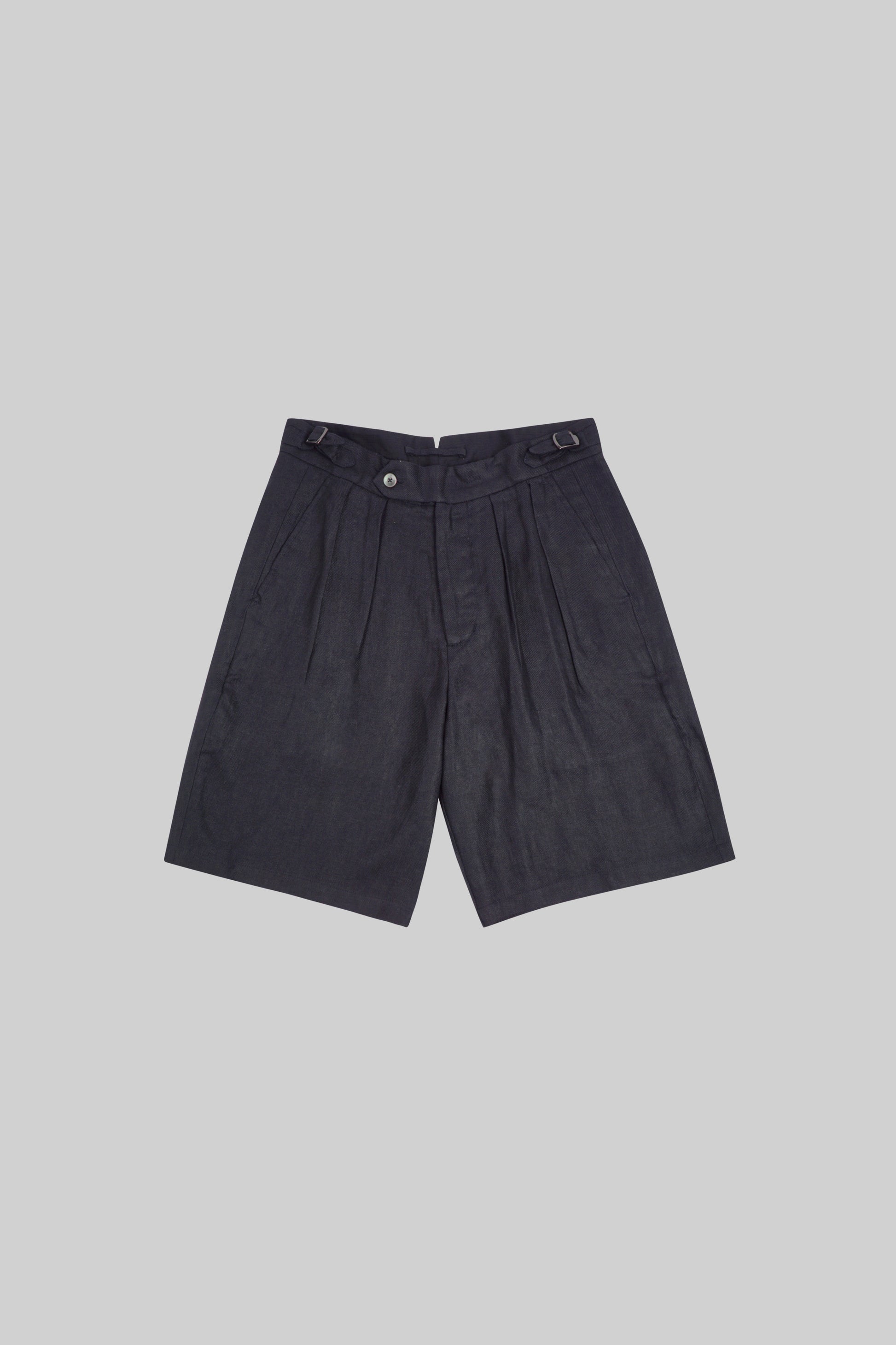 Black linen shorts from Bross Before Hos Boutique, casual pants with a relaxed fit and lightweight fabric.