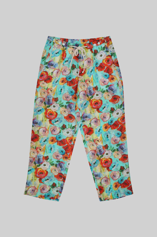 Cream RAMIE PANTS from BROSS BEFORE HOS BOUTIQUE featuring a relaxed fit and natural fiber fabric, shown in the product image.