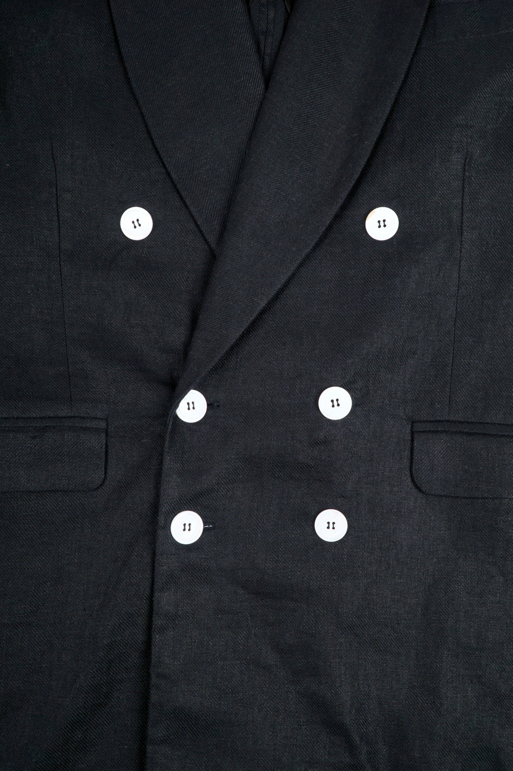 Black linen jacket from Bross Before Hos Boutique, featuring a comfortable fit and stylish design.