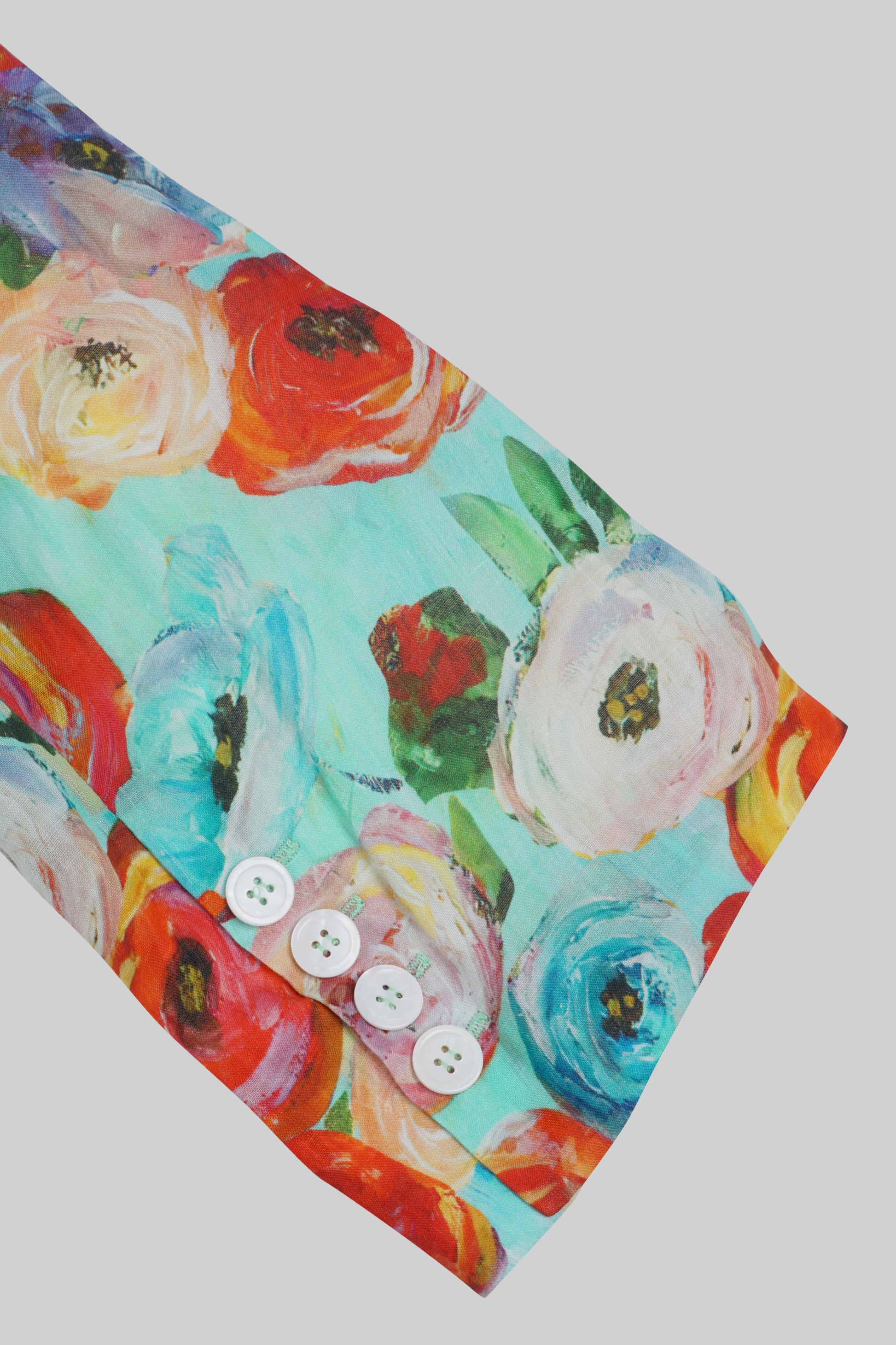 Bross Before Hos Boutique Ramie jacket displayed on a hanger, featuring lightweight fabric and casual style.