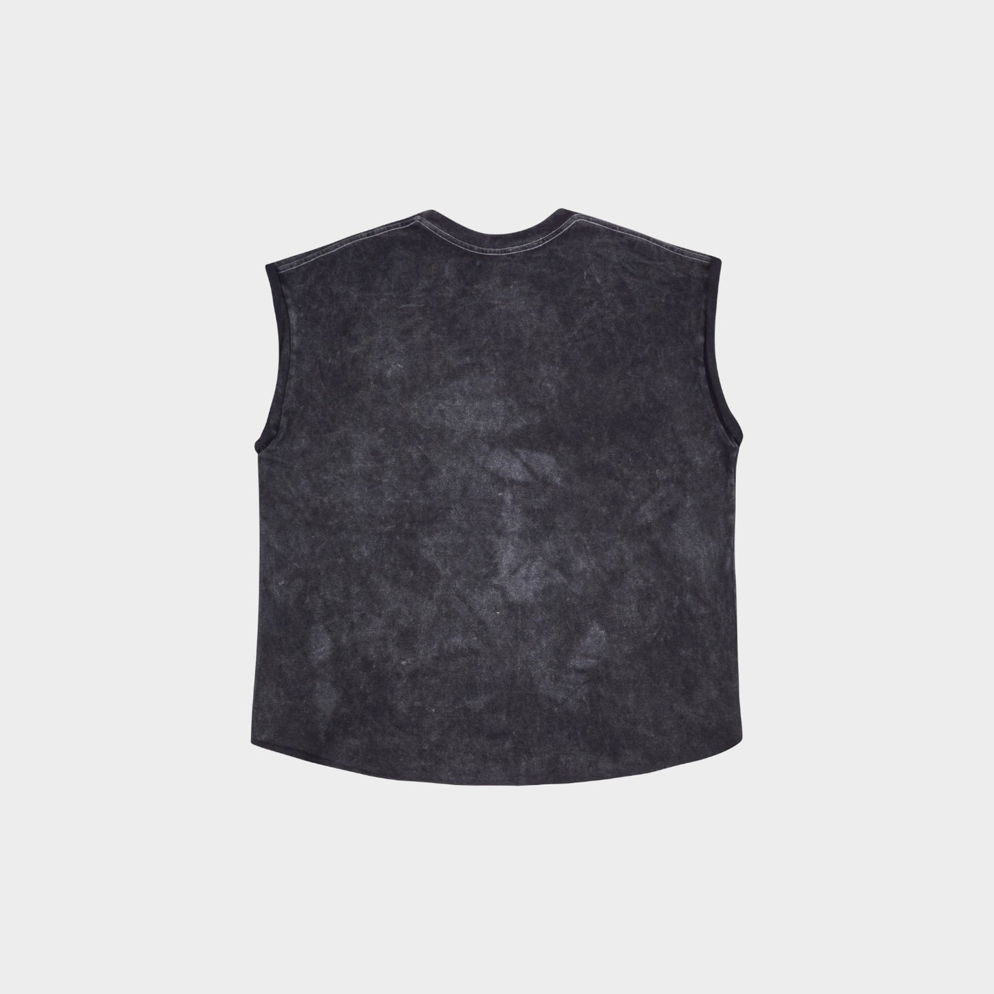 Black muscle top with colorful alien print by Bross Before Hos Boutique, casual sleeveless shirt for a trendy look.