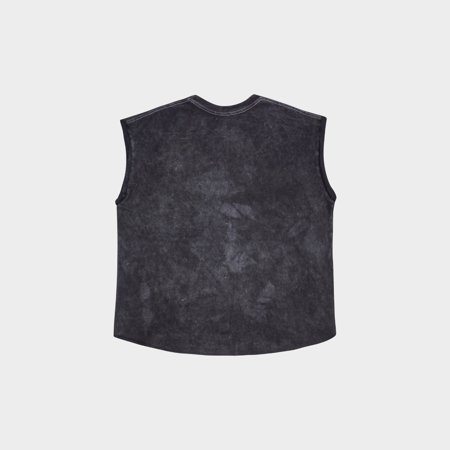 Black muscle top with colorful alien print by Bross Before Hos Boutique, casual sleeveless shirt for a trendy look.