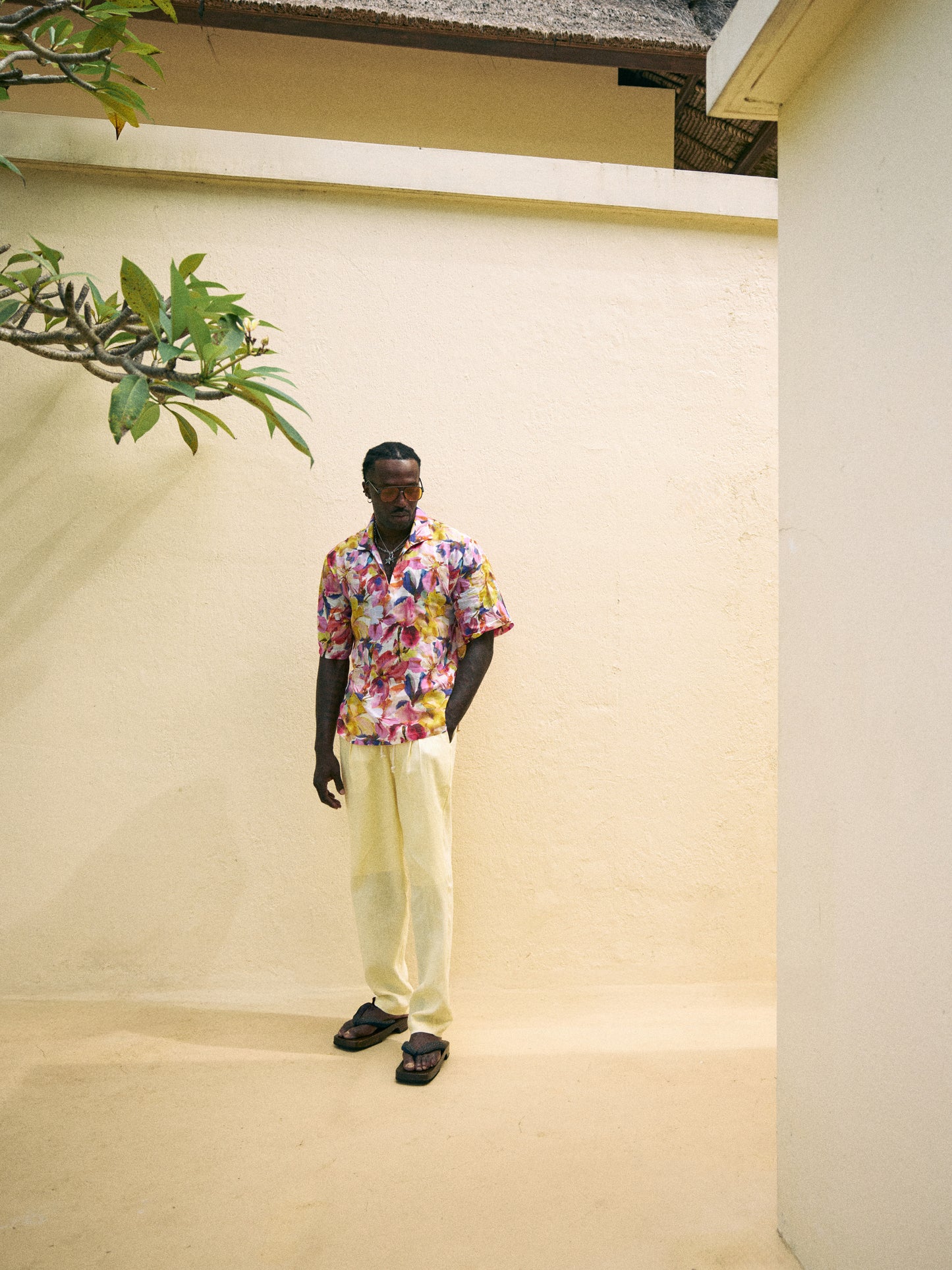 THE RAMIE BLOSSOM SHIRT SHORTSLEEVE