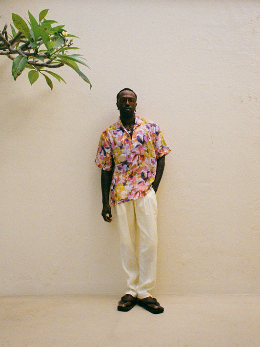 THE RAMIE BLOSSOM SHIRT SHORTSLEEVE