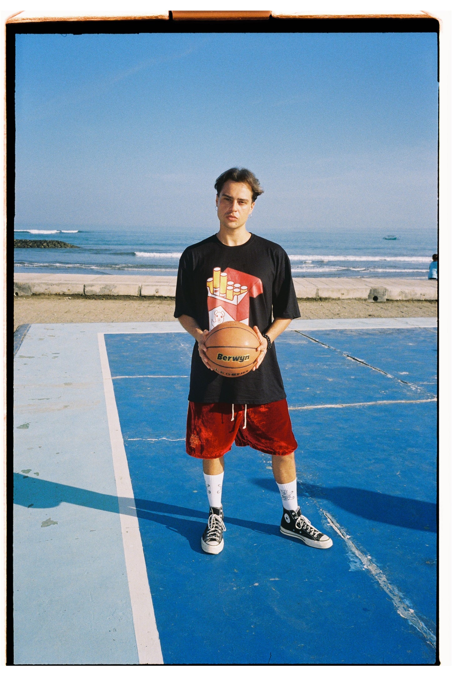 SILK VELVET TRACK SHORT