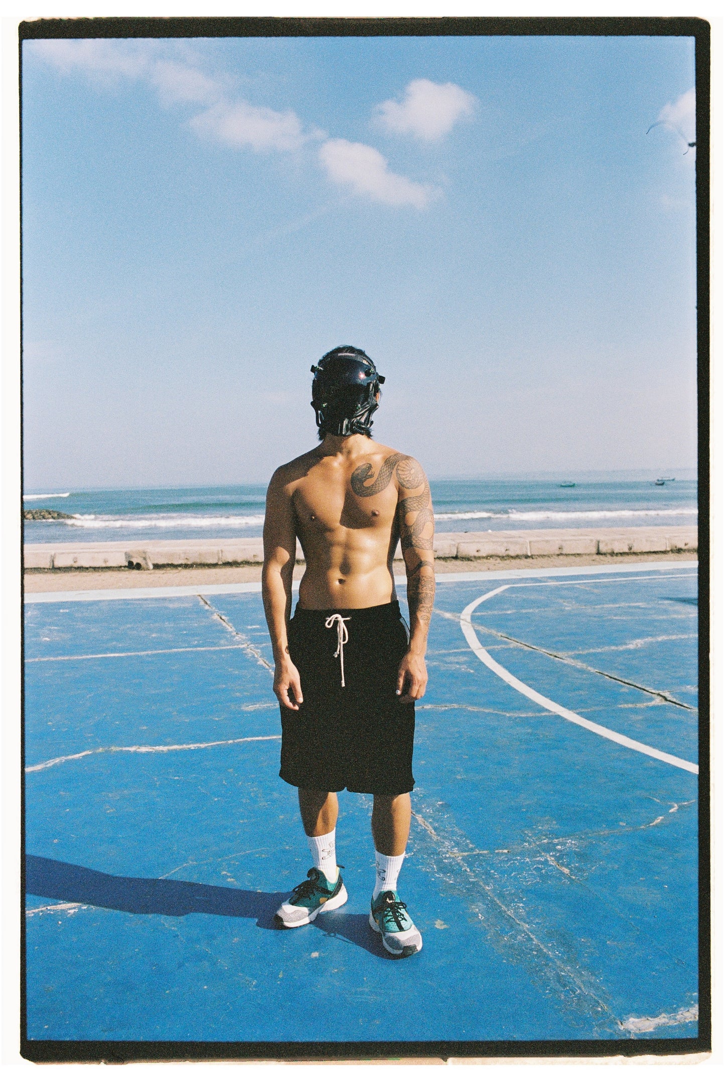 SILK VELVET TRACK SHORT