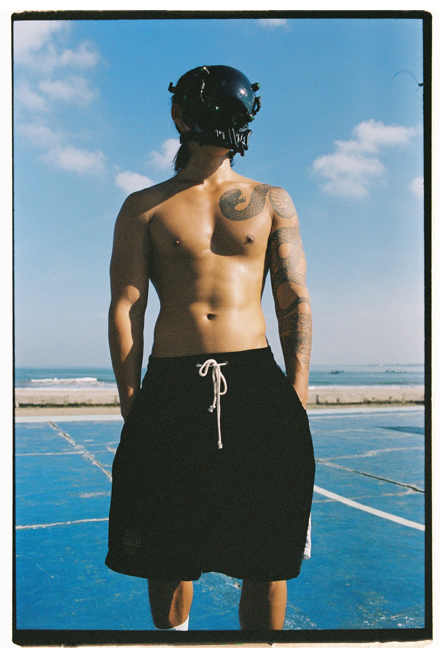 SILK VELVET TRACK SHORT